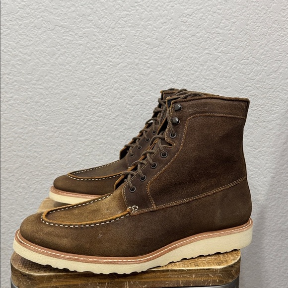 Nisolo All Weather Mateo Leather Boots Brown Size 12 - Picture 3 of 7